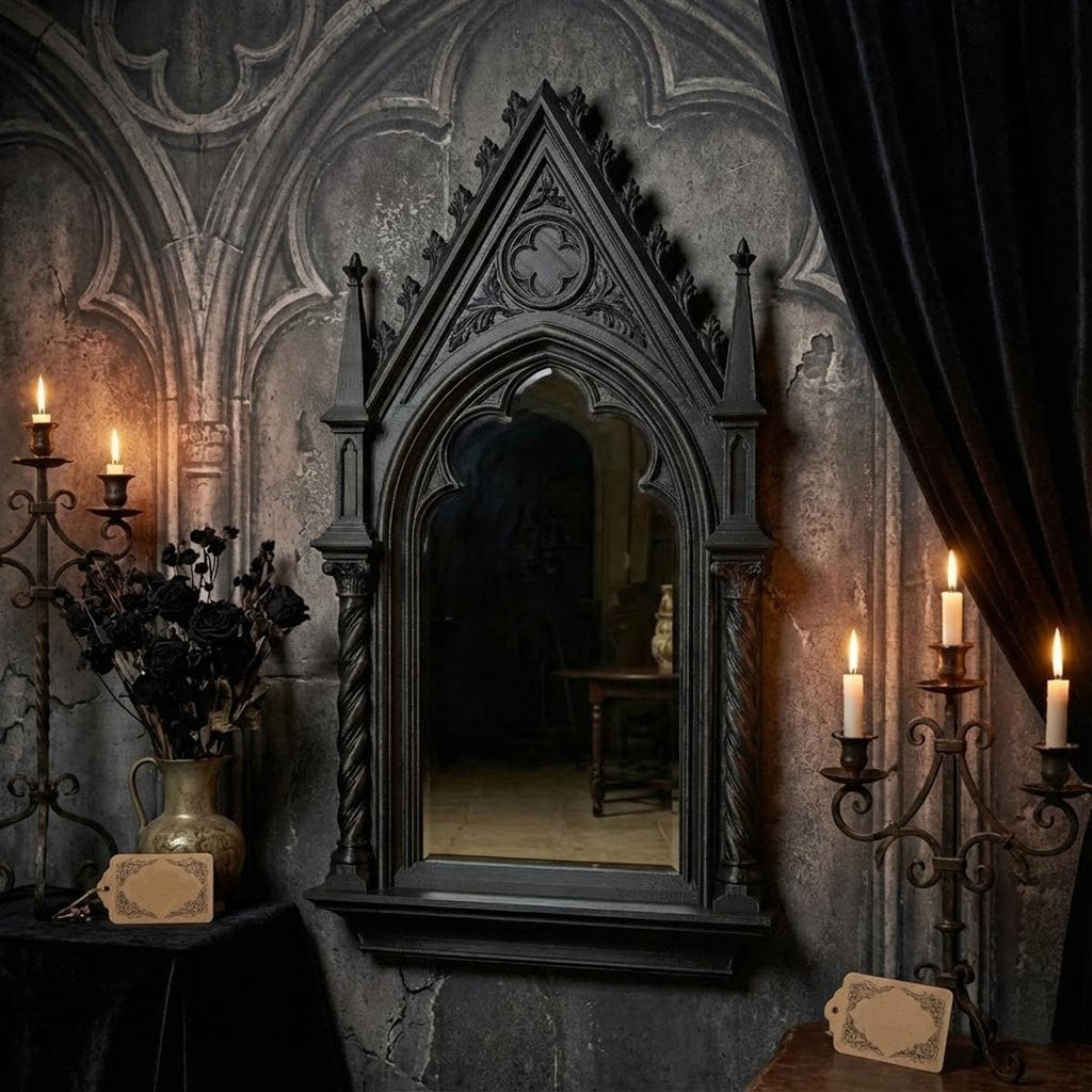 Gothic Window Arched Mirror - Gothic Decor