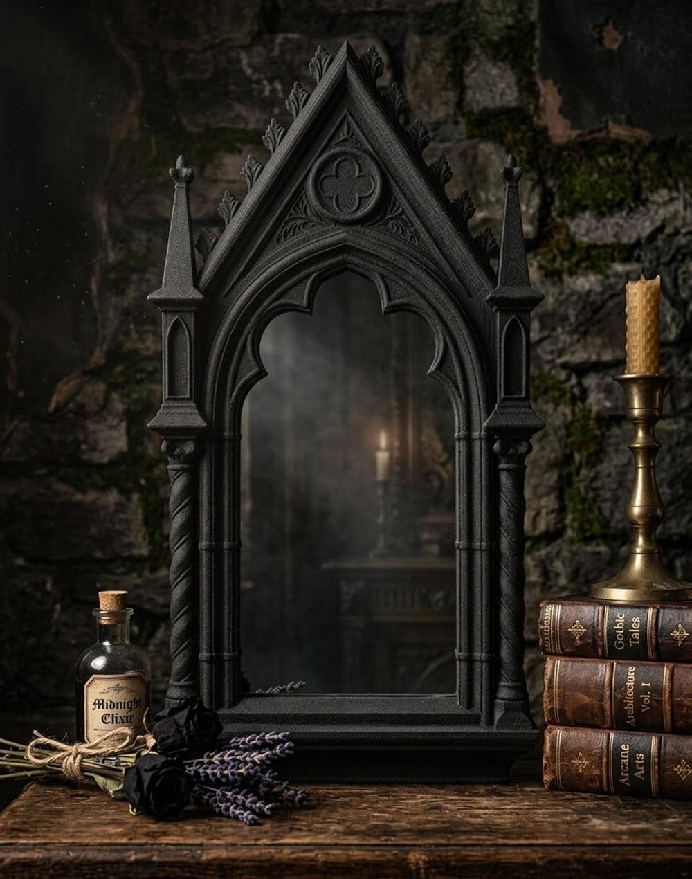 Gothic Window Arched Mirror - Gothic Decor