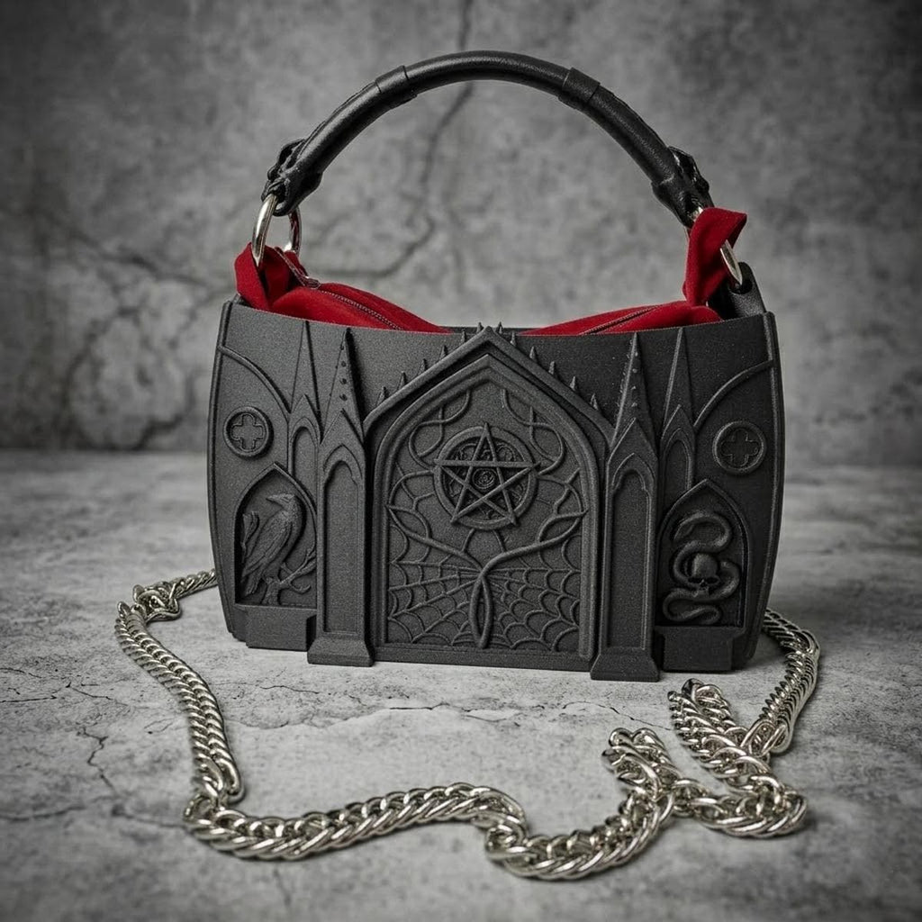 Macabre Bag - Gothic Architecture Purse - Witchy Handbag