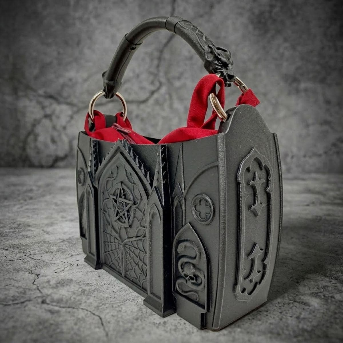 Macabre Bag - Gothic Architecture Purse - Witchy Handbag